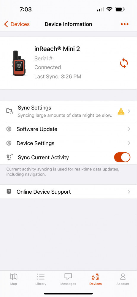 Sync the Explorer App with the Garmin Device