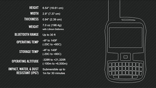 SPOT X Specifications SPOT X Specifications