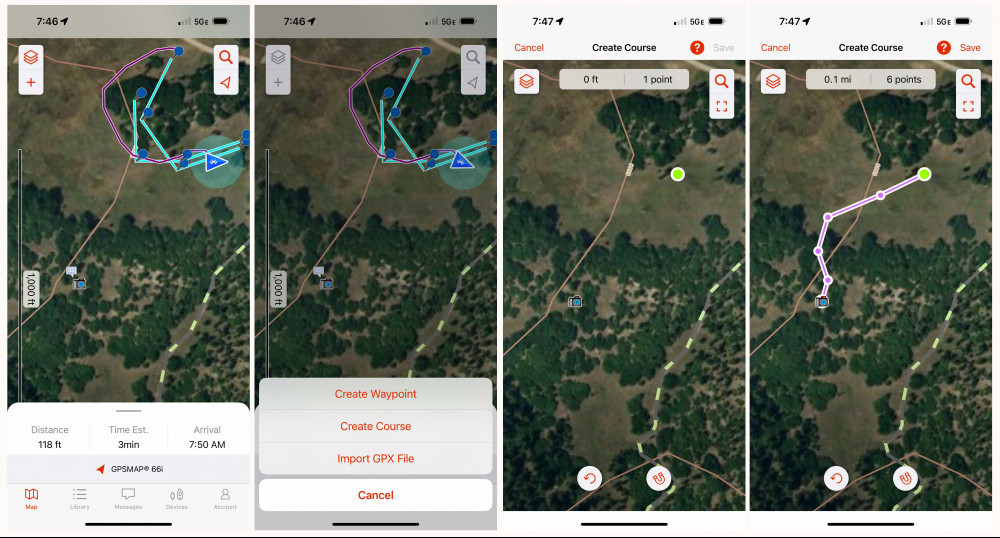 Garmin GPSMAP 66i Direct Course Creation with Smartphone Garmin GPSMAP 66i Direct Course Creation with Smartphone