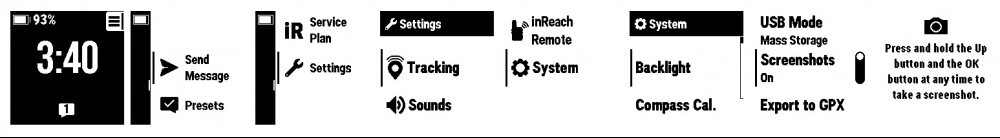 Garmin inReach Mini 2 Screenshots
