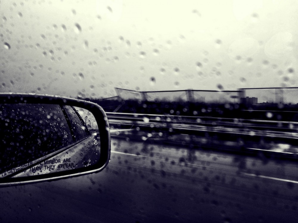 Raining while driving Raining while driving