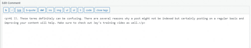WordPress, create a free website, comments