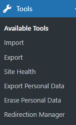 WordPress tools create a free website, dashboard