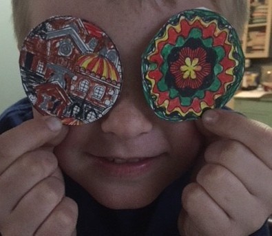 my son, making art to do a show with me my son, making art to do a show with me
