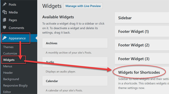 How to insert any widget into your post & page content