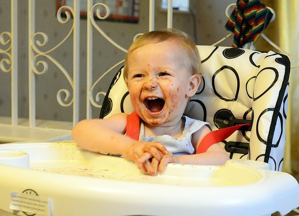 baby in highchair baby in highchair