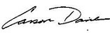 Carson's signature Carson's signature