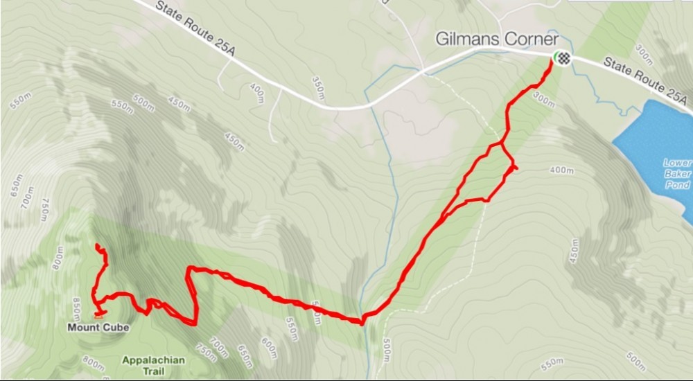 GPS track of Mount Cube GPS track of Mount Cube