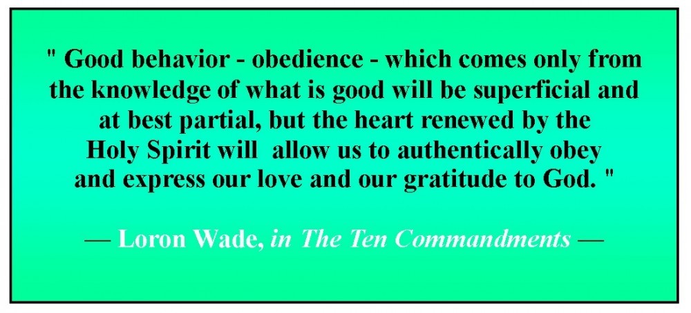 The Law of God, Given at Mount Sinai