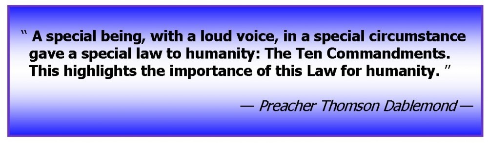 The Law Given at Mount Sinai 