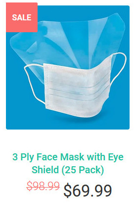 3 Ply Face Mask with Eye Shield (25 pack) review by Akon. 3 Ply Face Mask with Eye Shield (25 pack) review by Akon.