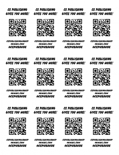 QR code full page print