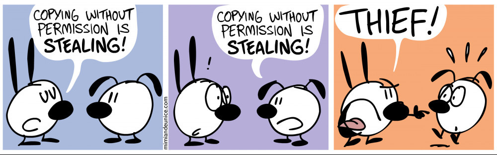 plagiarism cartoon