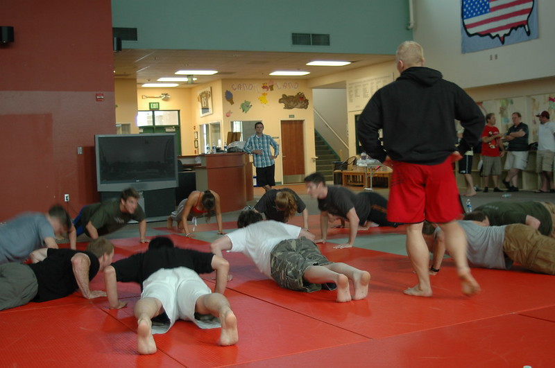 A Group of People Doing MMA Training