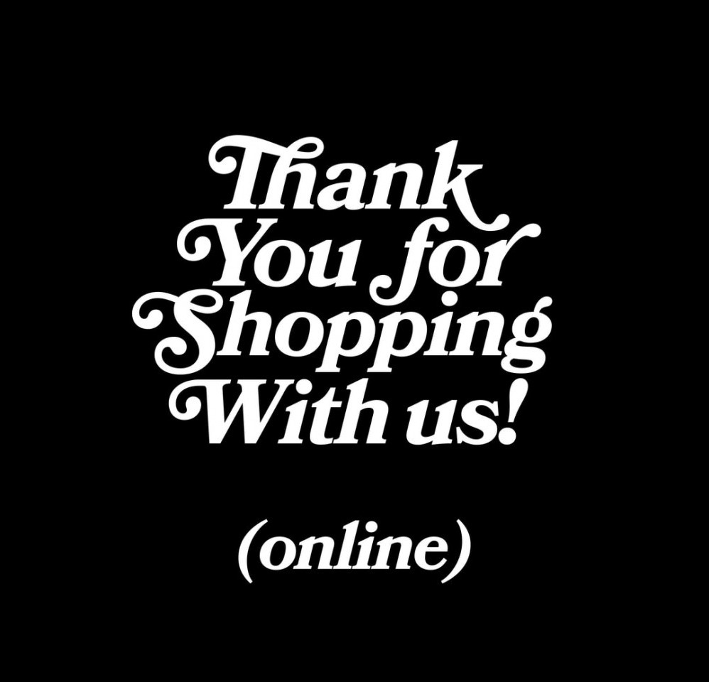 Thank you for shopping with us banner