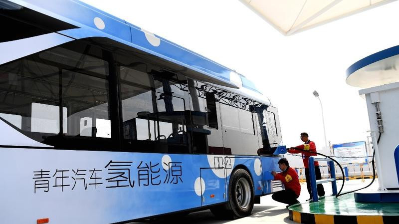 In China, an increasing number of buses use hydrogen