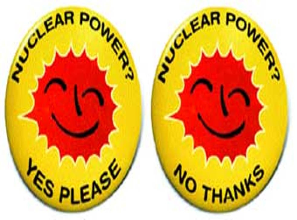 Badges For and Against Nuclear Energy
