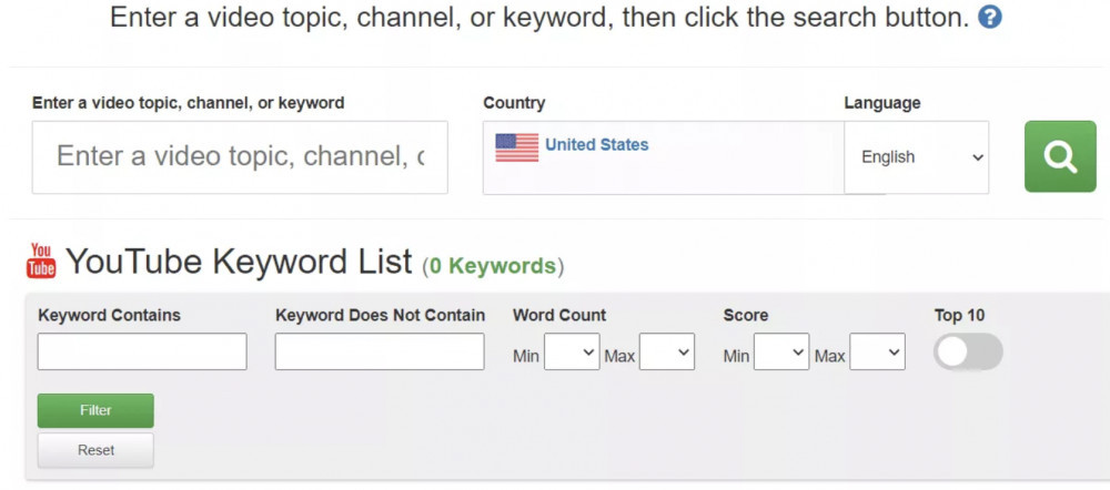 YouTube Keyword Reserach
