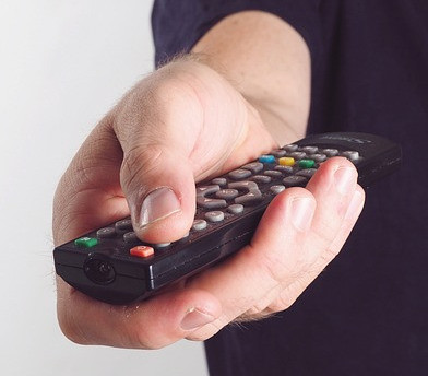 Pushing the power off button on tv remote