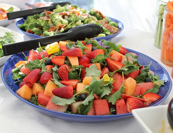 Exotic Tropical Fruit Salad Plate