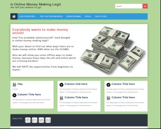 Is making money online legit.