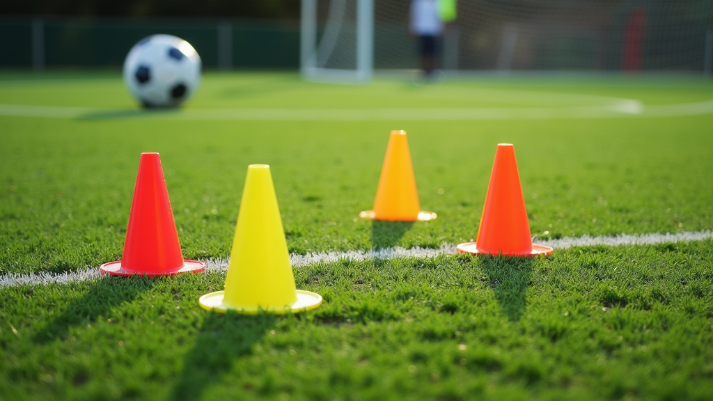 Soccer triangle passing drills diagram