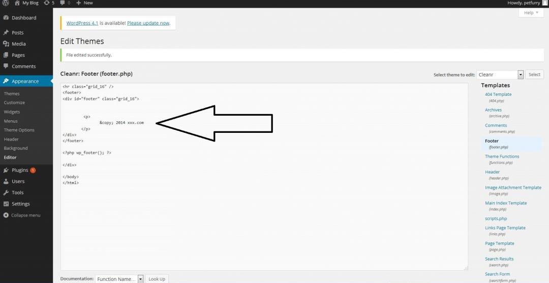 How to Update Your Wordpress Copyright