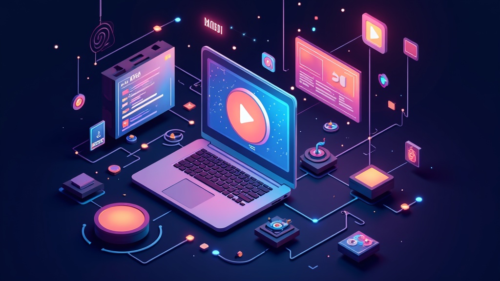 Modern AI animation software producing video content, with intuitive controls