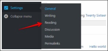 Reading feature in WordPress Reading feature in WordPress
