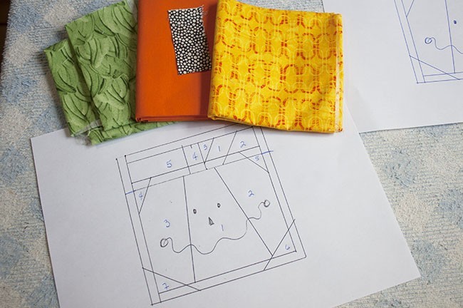 Tutorial Mini Quilt - Halloween