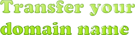 Transferring your domain name