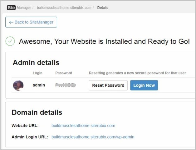 Website is Installed via Site Rubix Website is Installed via Site Rubix