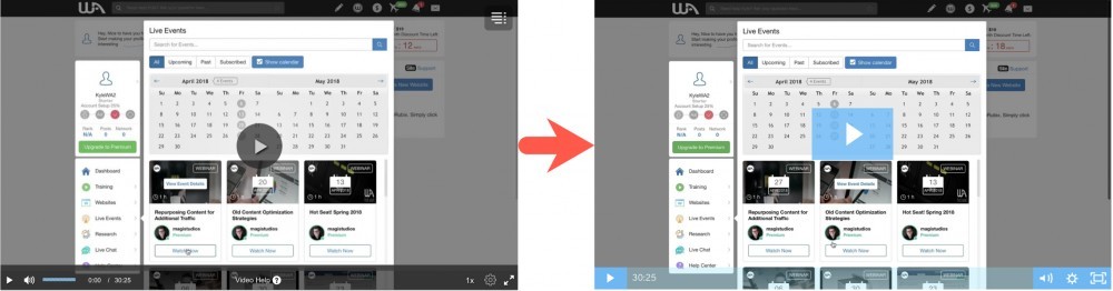 Before and After Wistia