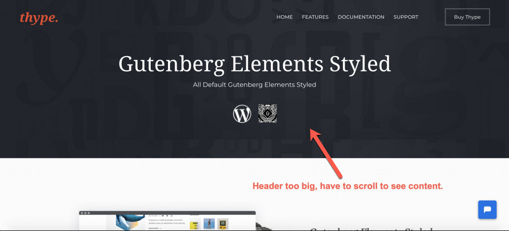 Wordpress Header Image Too Big
