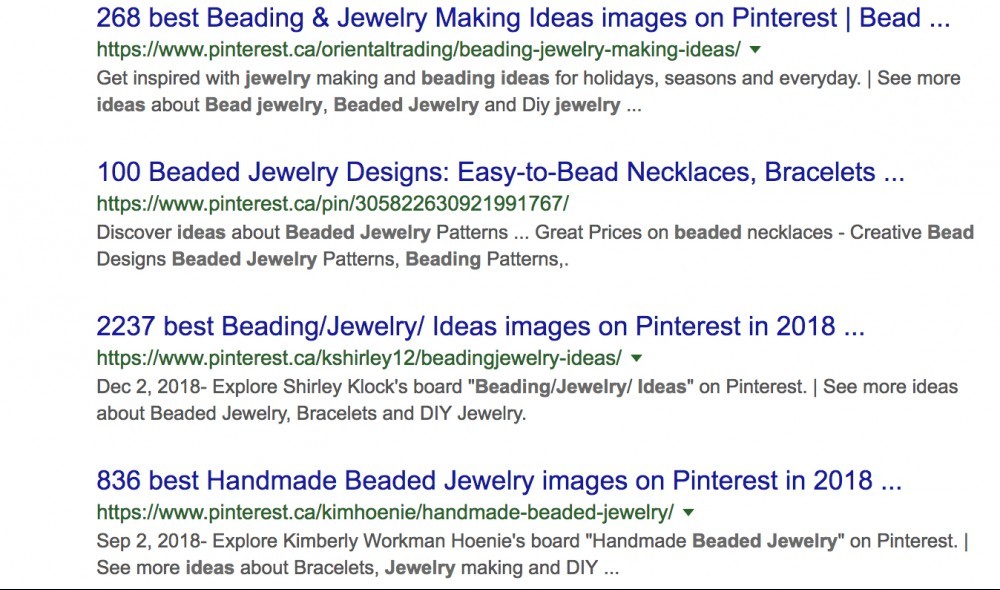 Beading Pinterest