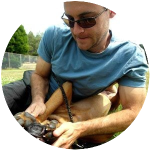 Photo of Aaron, the Wealthy Affiliate Technology Chief playing with his dog Photo of Aaron, the Wealthy Affiliate Technology Chief playing with his dog
