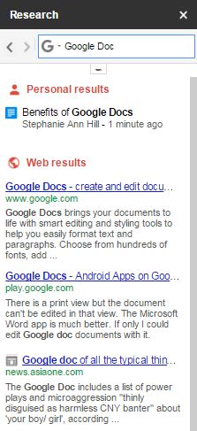 Benefits of Google Docs