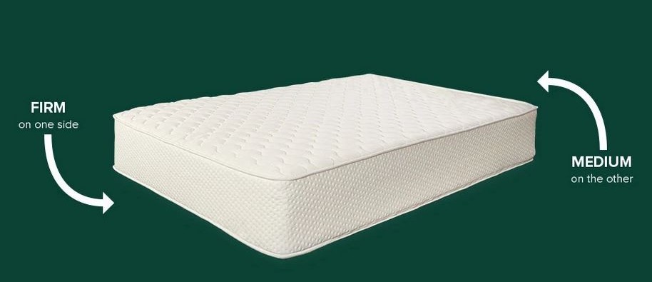 the latex for less mattress is flippable