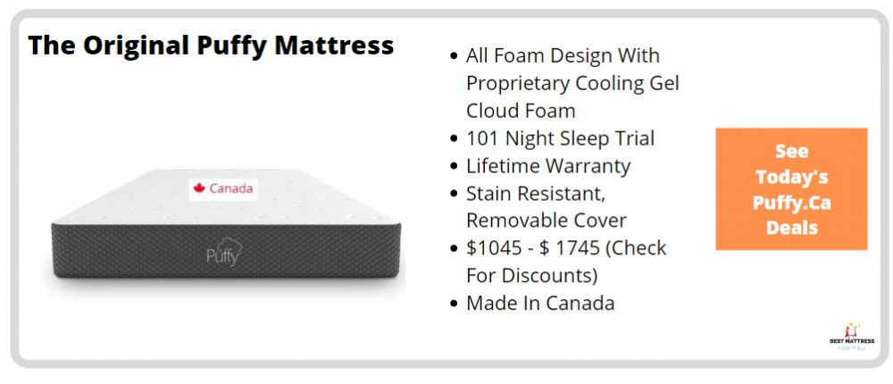 Puffy Mattress Canada - Original Mattress