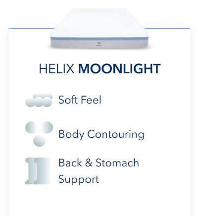 Helix Moonlight Mattress Review - Feel and Support Description