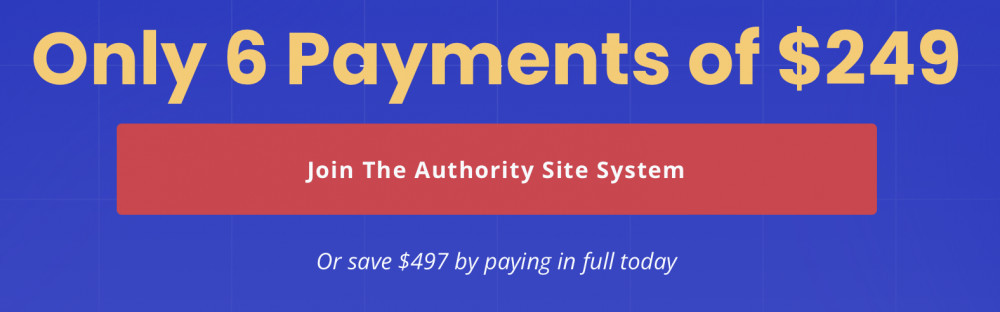 The Authority Site System Pricing