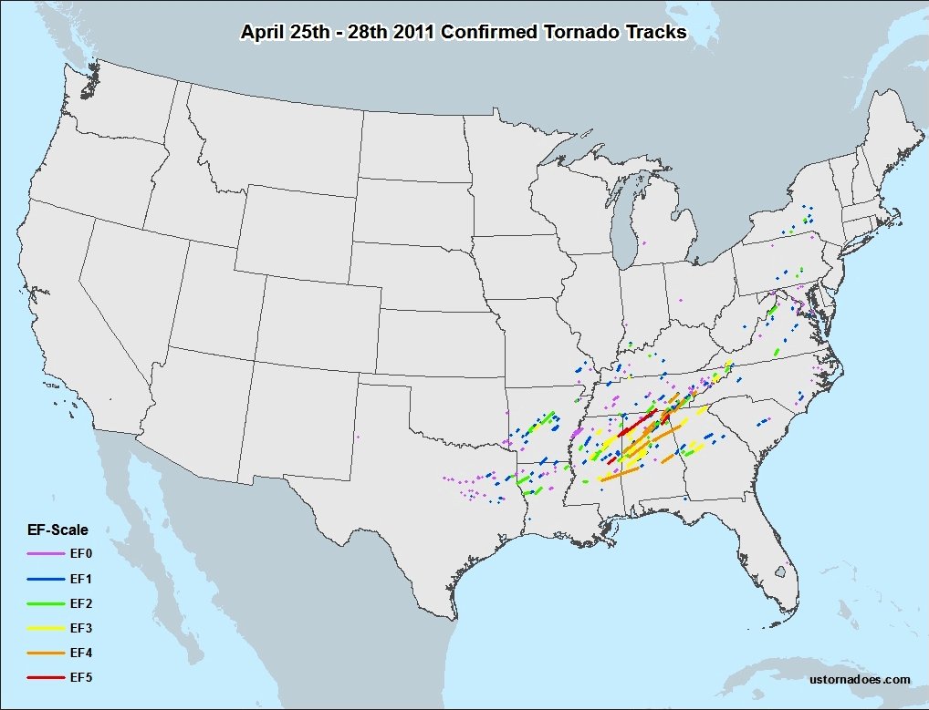 Review Of The 2011 Super Tornado Outbreak