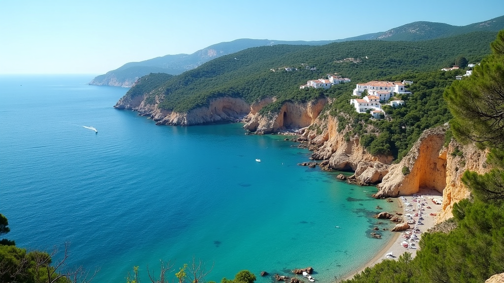 Costa Brava coastline with rocky coves and blue sea, The Best Of Costa Brava