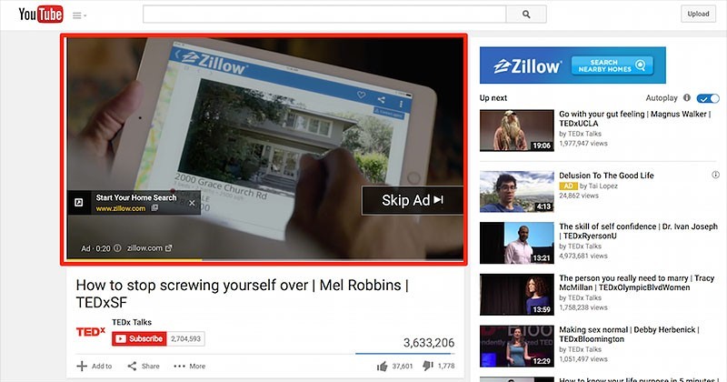 YouTube Skippable Ads