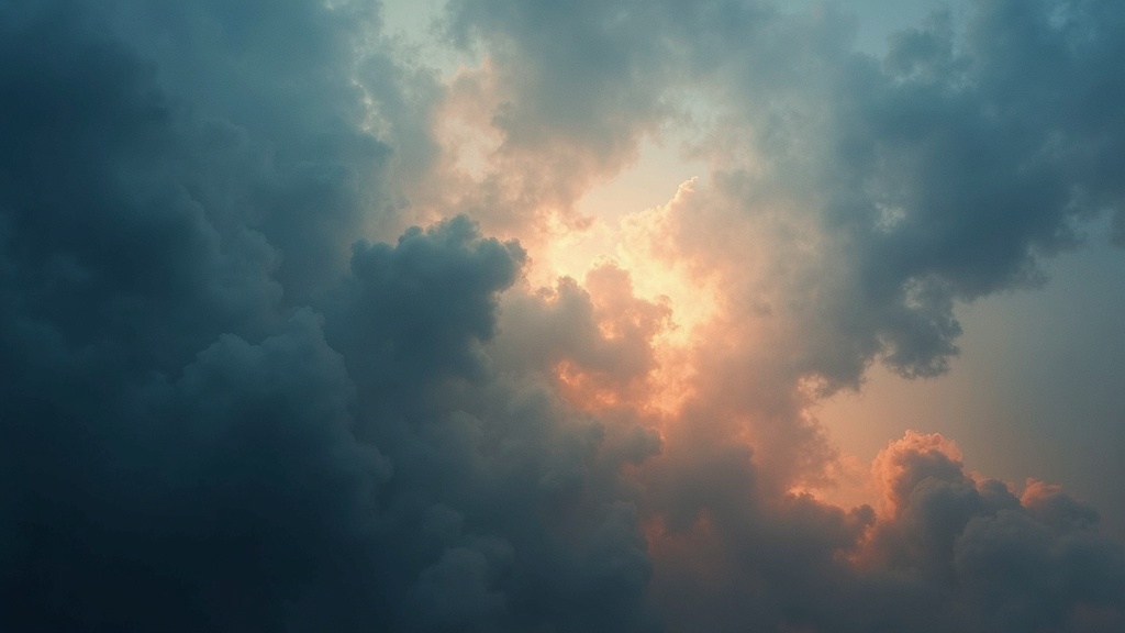 dark swirling cloudy colors representing emotional pain and the pain-body concept