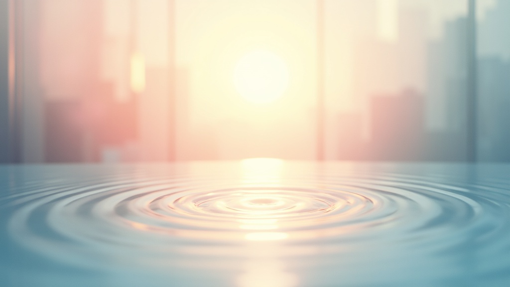 Soft, calming abstract illustration representing joy and connection among people.