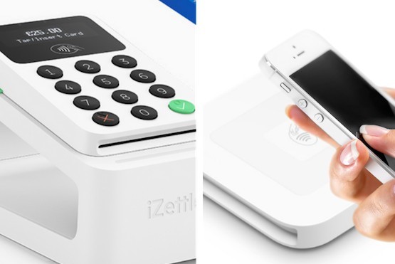 Picture of iZettle and square teminals