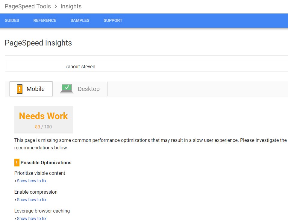 WA PageSpeed Insights