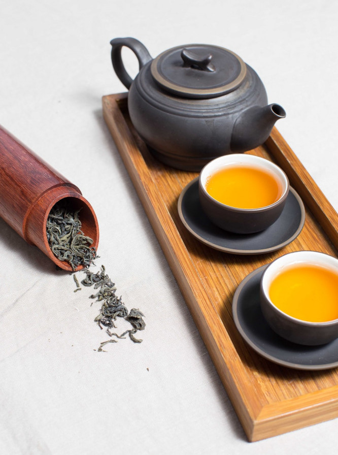 Traditional tea served hot
