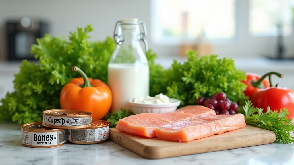 Stress relief with calcium-rich foods